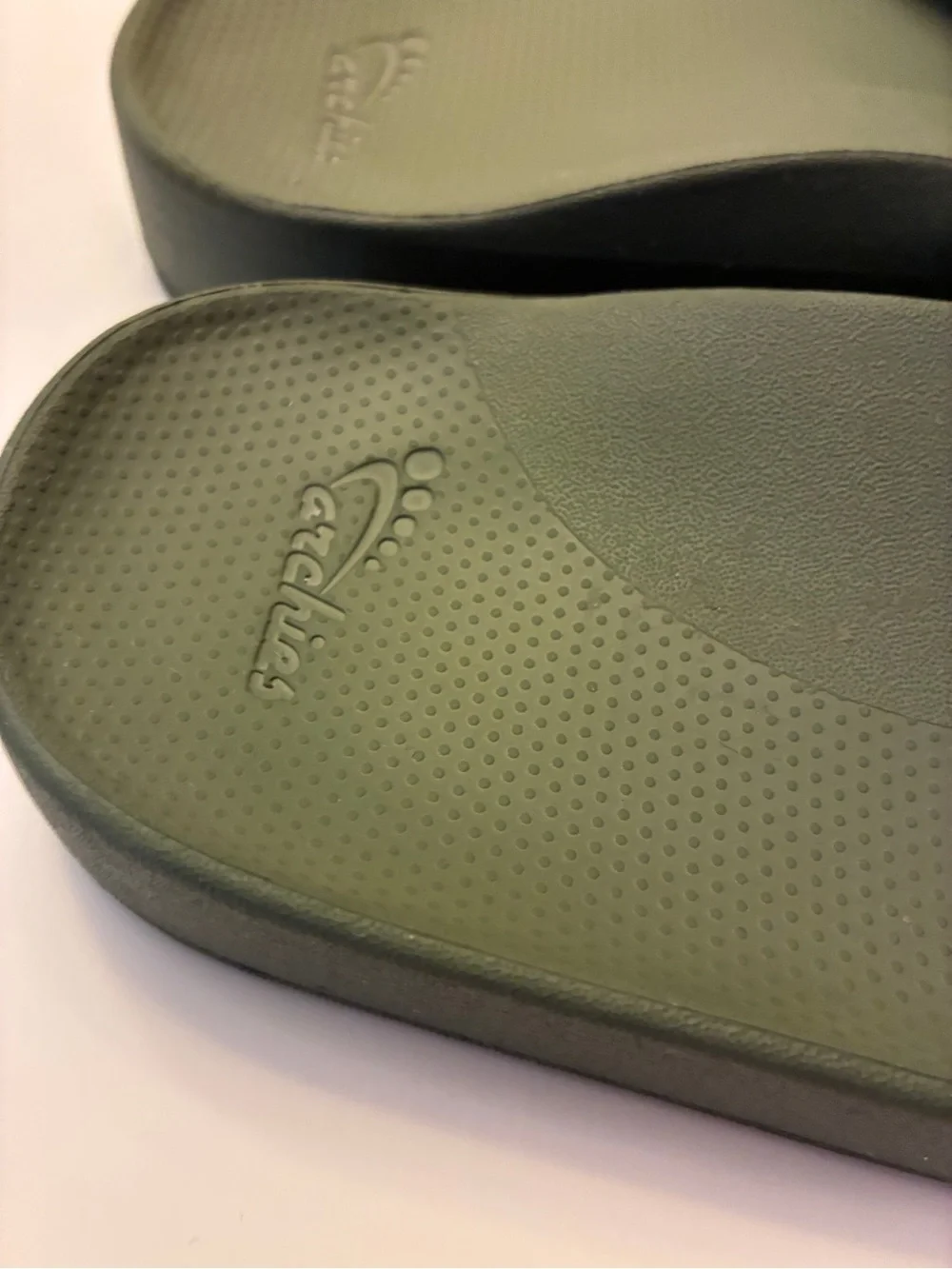 Slide Sandals - Olive Green - Picture 3 of 7